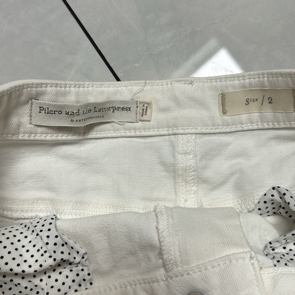 Anthropologie Embroidered Jean Skirt Size 2 - Picture 2 of 4